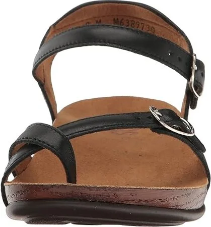 SAS Pampa Comfort Toe Loop Sandal Women's Shoes Black : 5.5 M - Medium (B), Leather - Image 6