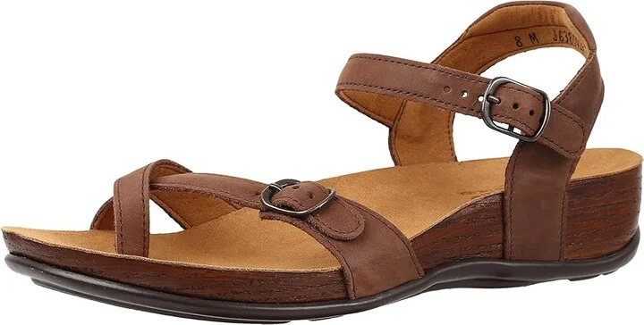 SAS Pampa Comfort Toe Loop Sandal Women's Shoes Chocolate : 5 M - Medium (B), Leather - Image 2