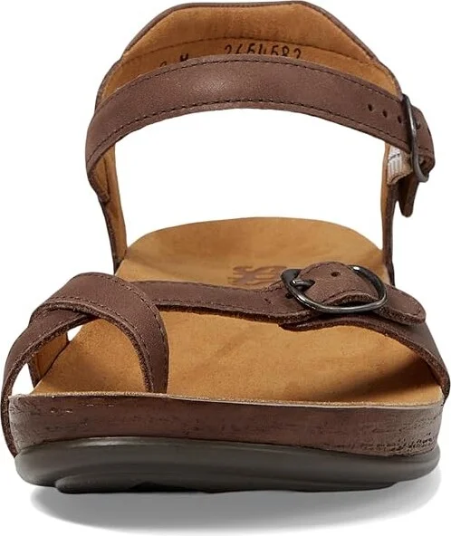 SAS Pampa Comfort Toe Loop Sandal Women's Shoes Chocolate : 5 M - Medium (B), Leather - Image 3