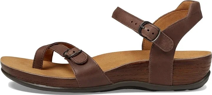 SAS Pampa Comfort Toe Loop Sandal Women's Shoes Chocolate : 5 M - Medium (B), Leather - Image 7