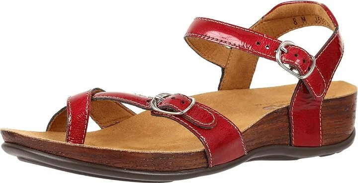 SAS Pampa Comfort Toe Loop Sandal Women's Shoes Lipstick : 5 M - Medium (B), Leather - Image 2