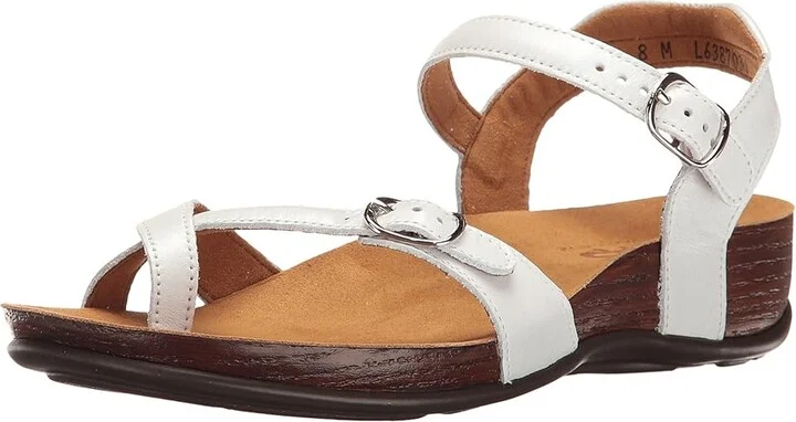 SAS Pampa Comfort Toe Loop Sandal Women's Shoes Pearl White : 5 M - Medium (B), Leather - Image 2