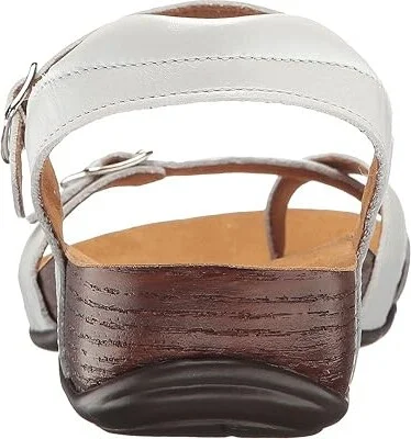 SAS Pampa Comfort Toe Loop Sandal Women's Shoes Pearl White : 5 M - Medium (B), Leather - Image 5
