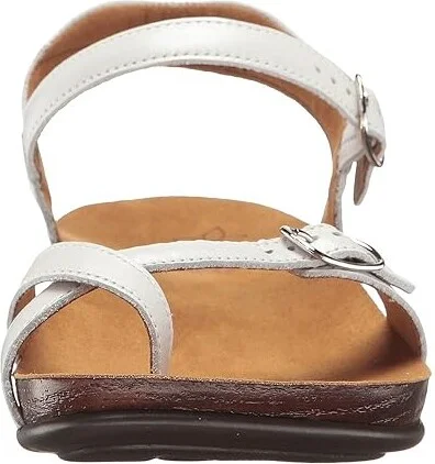 SAS Pampa Comfort Toe Loop Sandal Women's Shoes Pearl White : 5 M - Medium (B), Leather - Image 6