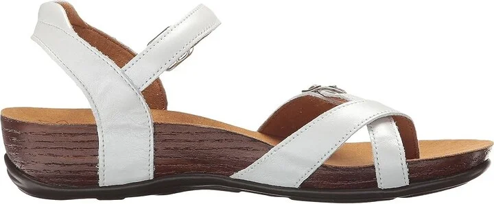 SAS Pampa Comfort Toe Loop Sandal Women's Shoes Pearl White : 5 M - Medium (B), Leather - Image 8