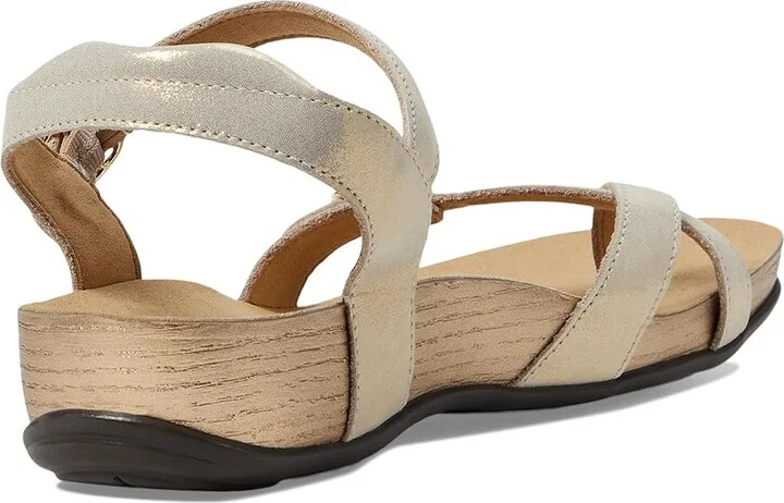 SAS Pampa Comfort Toe Loop Sandal Women's Shoes Soft Gold : 8 W - Wide (C), Leather - Image 4