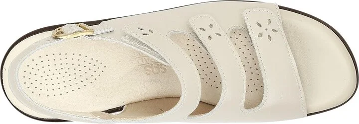 SAS Quatro Adjustable Comfort Sandal Women's Shoes Bone : 6.5 M - Medium (B), Leather - Image 3