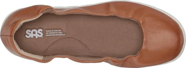 SAS Radiant Comfort Ballet Flat Women's Shoes Hazel : 7 N - Narrow (AA), Leather - Image 3