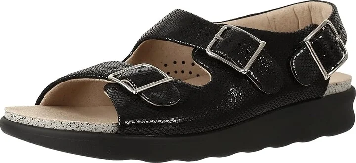 SAS Relaxed Comfort Sandal Women's Shoes Black Snake : 5 M - Medium (B) - Image 2