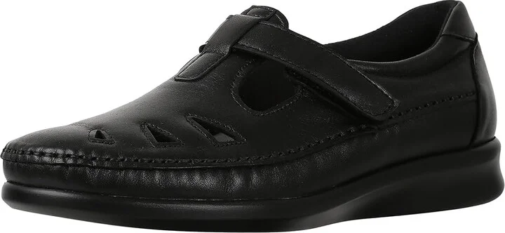 SAS Roamer T-Strap Comfort Loafer Women's Shoes Black : 7 S - Slim (AAA), Leather - Image 2