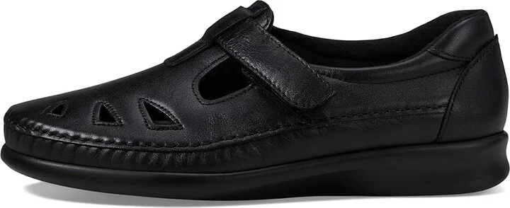 SAS Roamer T-Strap Comfort Loafer Women's Shoes Black : 7 S - Slim (AAA), Leather - Image 7