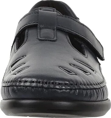 SAS Roamer T-Strap Comfort Loafer Women's Shoes Navy : 7.5 N - Narrow (AA), Leather - Image 6