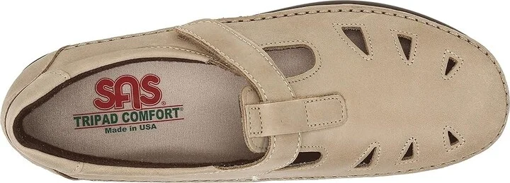 SAS Roamer T-Strap Comfort Loafer Women's Shoes Sage : 7.5 N - Narrow (AA), Leather - Image 3