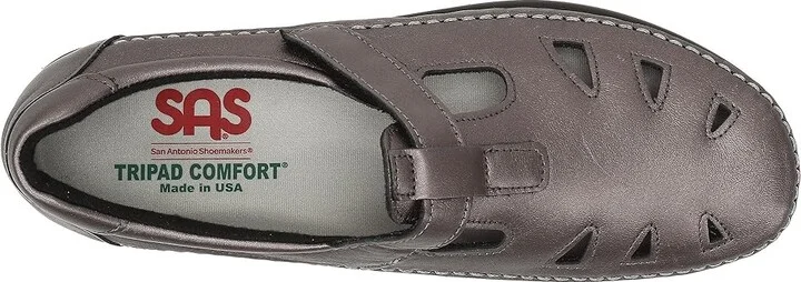 SAS Roamer T-Strap Comfort Loafer Women's Shoes Santolina : 7 M - Medium (B), Leather - Image 3