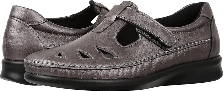 SAS Roamer T-Strap Comfort Loafer Women's Shoes Santolina : 7 M - Medium (B), Leather