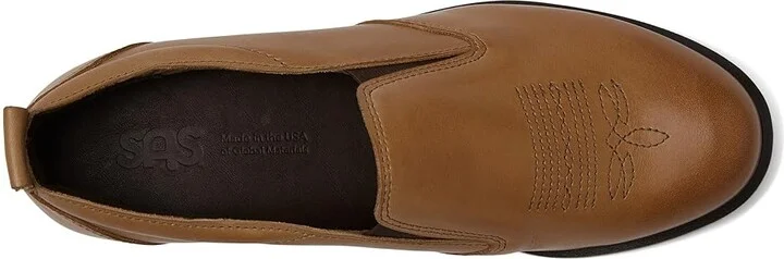 SAS Saddle Slip On Loafer Women's Flat Shoes Hazel : 9 W - Wide (C), Leather - Image 2