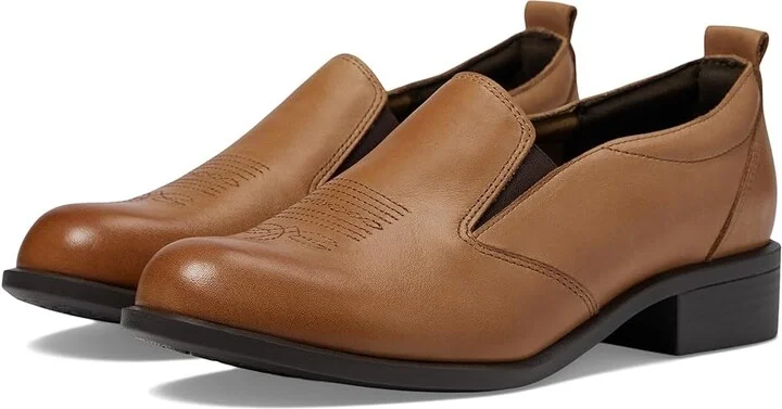 SAS Saddle Slip On Loafer Women's Flat Shoes Hazel : 9 W - Wide (C), Leather