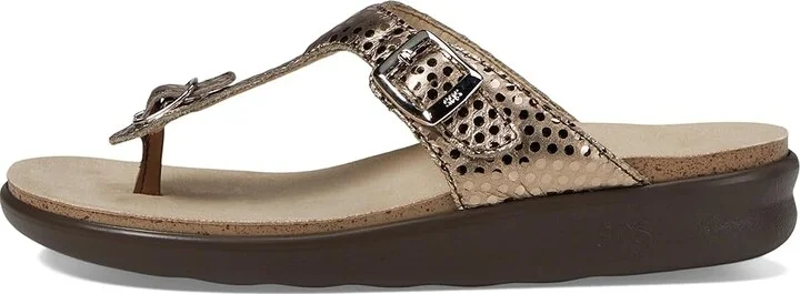 SAS Sanibel Comfort Thong Sandal Women's Shoes Oro : 5 M - Medium (B), Leather - Image 7