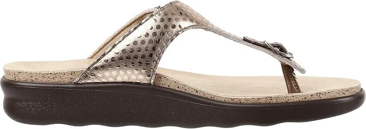 SAS Sanibel Comfort Thong Sandal Women's Shoes Oro : 5 M - Medium (B), Leather - Image 8