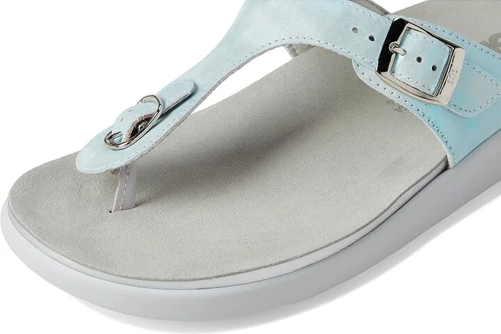 SAS Sanibel Comfort Thong Sandal Women's Shoes Shining Sea : 12 M - Medium (B), Leather - Image 7