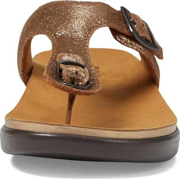 SAS Sanibel Comfort Thong Sandal Women's Shoes Sunstone : 7 M - Medium (B), Leather - Image 2