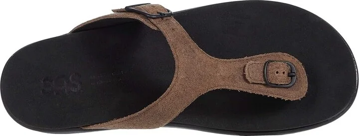 SAS Sanibel Comfort Thong Sandal Women's Shoes Trail : 6 M - Medium (B), Leather - Image 2