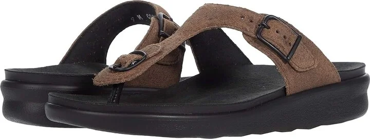 SAS Sanibel Comfort Thong Sandal Women's Shoes Trail : 6 M - Medium (B), Leather