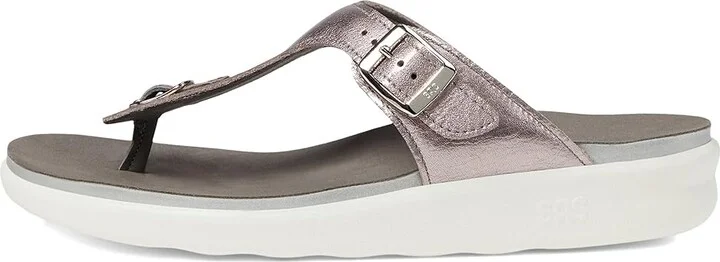 SAS Sanibel Comfort Thong Sandal Women's Shoes Wisteria : 6 M - Medium (B), Leather - Image 5
