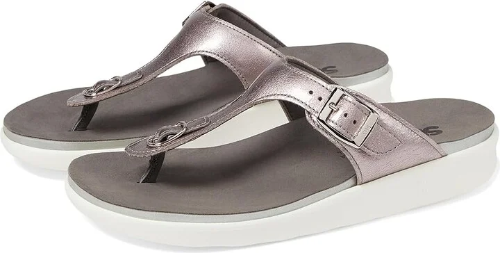 SAS Sanibel Comfort Thong Sandal Women's Shoes Wisteria : 6 M - Medium (B), Leather
