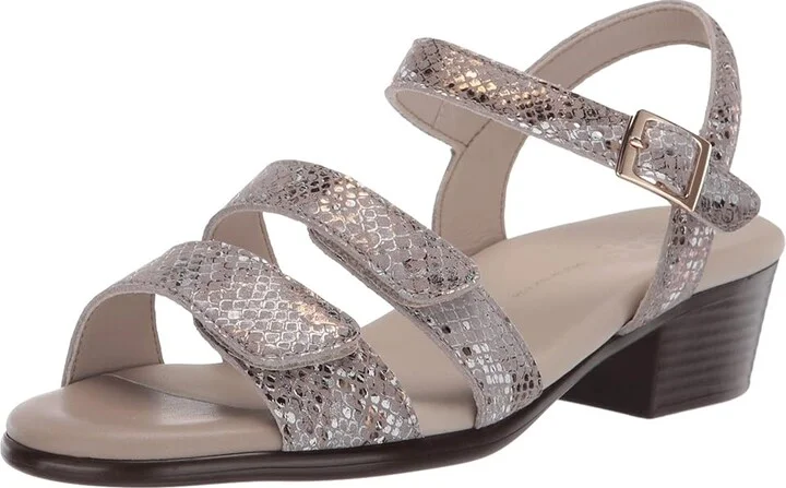 SAS Savanna Adjustable Heeled Sandal Women's Sandals Multi/Snake Gold : 7 M - Medium (B), Leather - Image 2