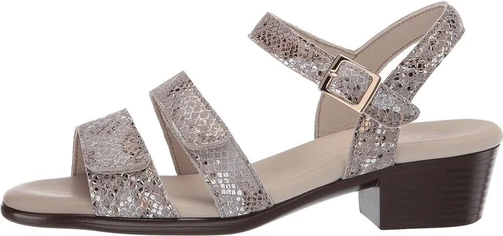 SAS Savanna Adjustable Heeled Sandal Women's Sandals Multi/Snake Gold : 7 M - Medium (B), Leather - Image 7