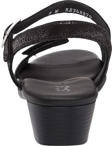 SAS Savanna Adjustable Heeled Sandal Women's Sandals Web Black : 7 M - Medium (B), Leather - Image 5