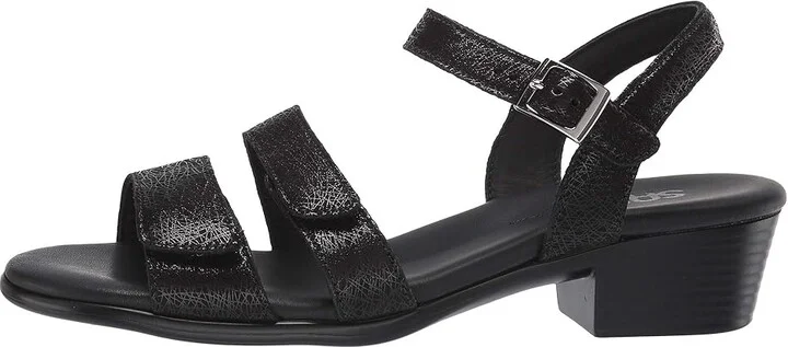SAS Savanna Adjustable Heeled Sandal Women's Sandals Web Black : 7 M - Medium (B), Leather - Image 7