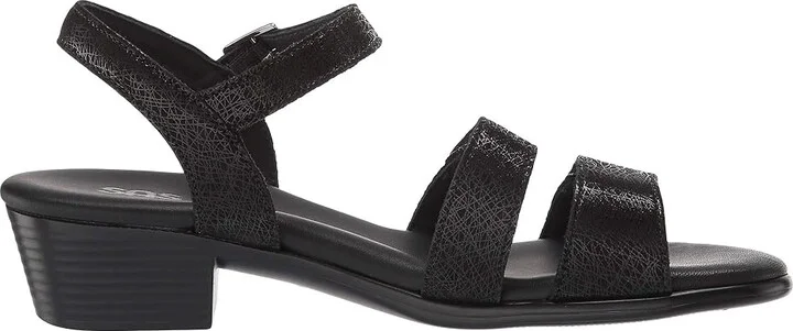 SAS Savanna Adjustable Heeled Sandal Women's Sandals Web Black : 7 M - Medium (B), Leather - Image 8