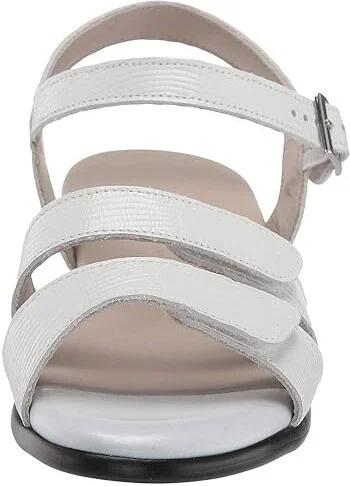 SAS Savanna Adjustable Heeled Sandal Women's Sandals White Lizard : 7.5 S - Slim (AAA), Leather - Image 6