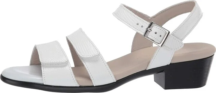 SAS Savanna Adjustable Heeled Sandal Women's Sandals White Lizard : 7.5 S - Slim (AAA), Leather - Image 7
