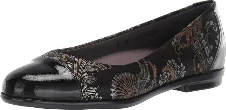 SAS Scenic Cap Toe Women's Shoes Brocade/Black Patent : 7 N - Narrow (AA), Leather - Image 2