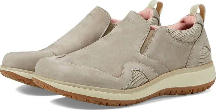 SAS Scramble Slip On Loafer Women's Shoes Taupe Pink : 6 M - Medium (B), Leather