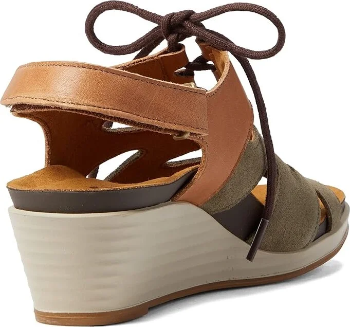 SAS Sedona Lace Up Wedge Sandal Women's Sandals Sagebrush : 6.5 M - Medium (B), Leather - Image 4