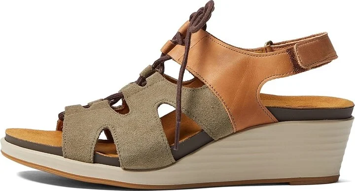 SAS Sedona Lace Up Wedge Sandal Women's Sandals Sagebrush : 6.5 M - Medium (B), Leather - Image 5
