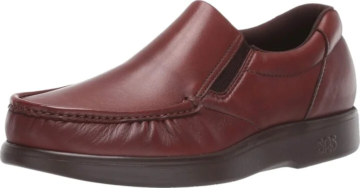SAS Side Gore Slip On Comfort Loafer Men's Shoes Antique Tan : 12 M - Medium (D), Leather - Image 2