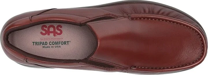 SAS Side Gore Slip On Comfort Loafer Men's Shoes Antique Tan : 12 M - Medium (D), Leather - Image 3
