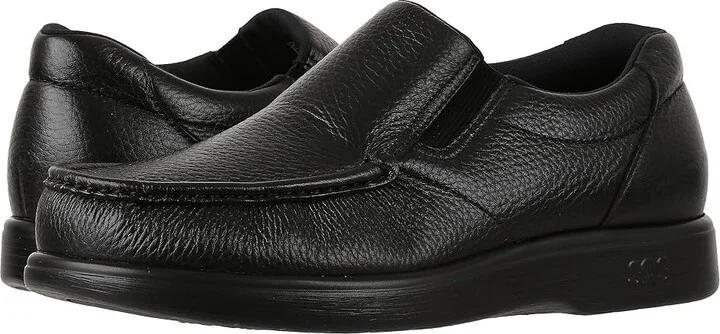 SAS Side Gore Slip On Comfort Loafer Men's Shoes Black : 9 N - Narrow (C), Leather