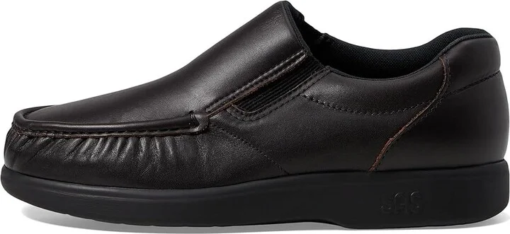 SAS Side Gore Slip On Comfort Loafer Men's Shoes Cacao : 9.5 M - Medium (D), Leather - Image 6