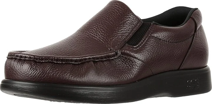 SAS Side Gore Slip On Comfort Loafer Men's Shoes Cordovan : 9 S - Slim (B), Leather - Image 2