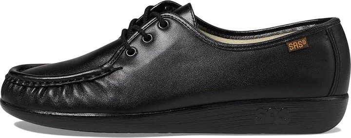 SAS Siesta Comfort Tie Women's Shoes Black : 6 S - Slim (AAA), Leather - Image 7