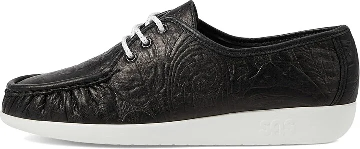 SAS Siesta Comfort Tie Women's Shoes Black Larse : 11 M - Medium (B), Leather - Image 6
