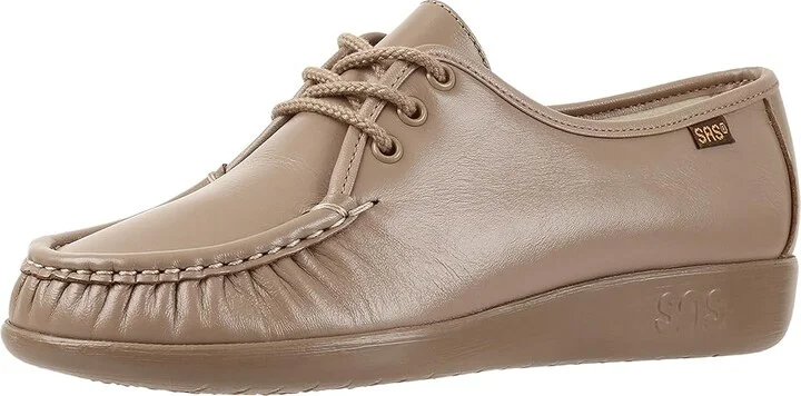 SAS Siesta Comfort Tie Women's Shoes Mocha : 6 S - Slim (AAA), Leather - Image 2