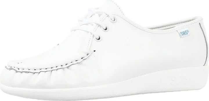SAS Siesta Comfort Tie Women's Shoes White : 7.5 N - Narrow (AA), Leather - Image 2