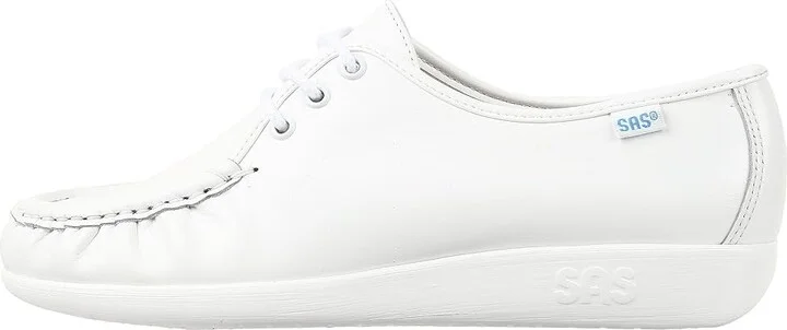 SAS Siesta Comfort Tie Women's Shoes White : 7.5 N - Narrow (AA), Leather - Image 6